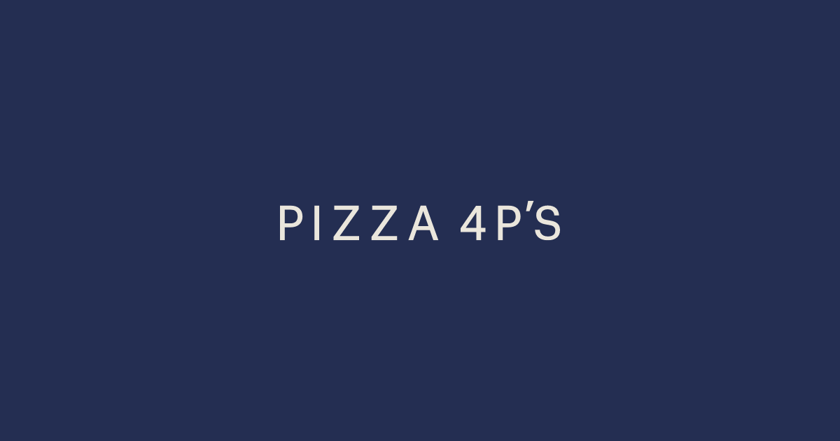 Pizza 4P's Japan | "Oneness" Earth to People